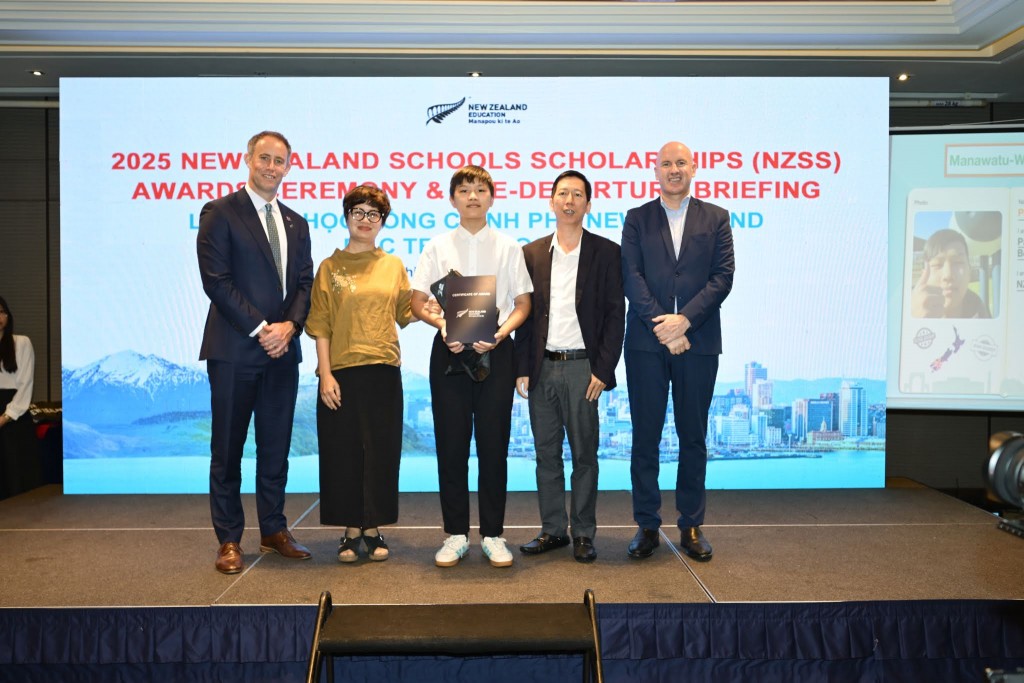 Cơ quan Giáo dục New Zealand vinh danh các tân chủ nhân của học bổng Chính phủ NZSS 2025