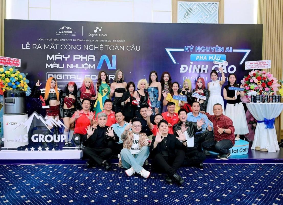 MS Group Tiên Phong Ứng Dụng Digital Color AI – Công Nghệ Pha Màu Mới  Cho Ngành Tóc Việt Nam