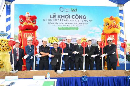 OJI GROUP khởi công nhà máy bao bì hộp giấy tiệt trùng 110 triệu USD tại Việt Nam, mở rộng năng lực sản xuất qua thương hiệu OJI LIQUID PAK (OLP) OJI GROUP khởi công nhà máy bao bì hộp giấy tiệt trùng 110 triệu USD tại Việt Nam, mở rộng năng lực sản xuất qua thương hiệu OJI LIQUID PAK (OLP)