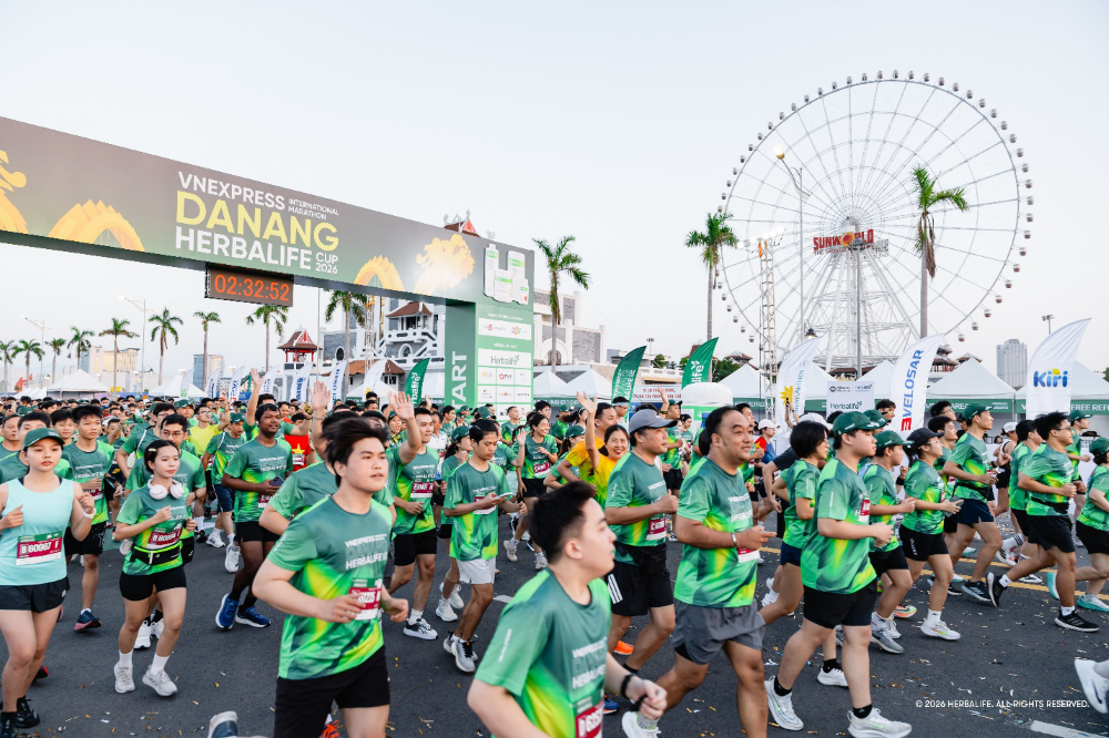 Herbalife Việt Nam đồng hành cùng VnExpress Đà Nẵng International Marathon Herbalife Cup 2026 Herbalife Việt Nam đồng hành cùng VnExpress Đà Nẵng International Marathon Herbalife Cup 2026