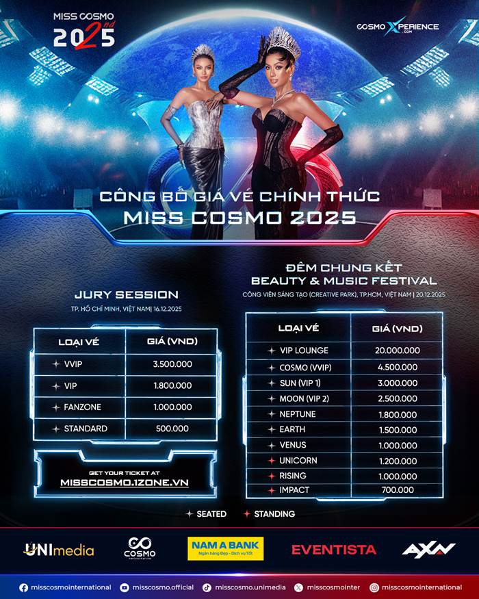 Miss Cosmo 2025 có đang chuẩn bị ‘cuộc đua’ với mùa Concert