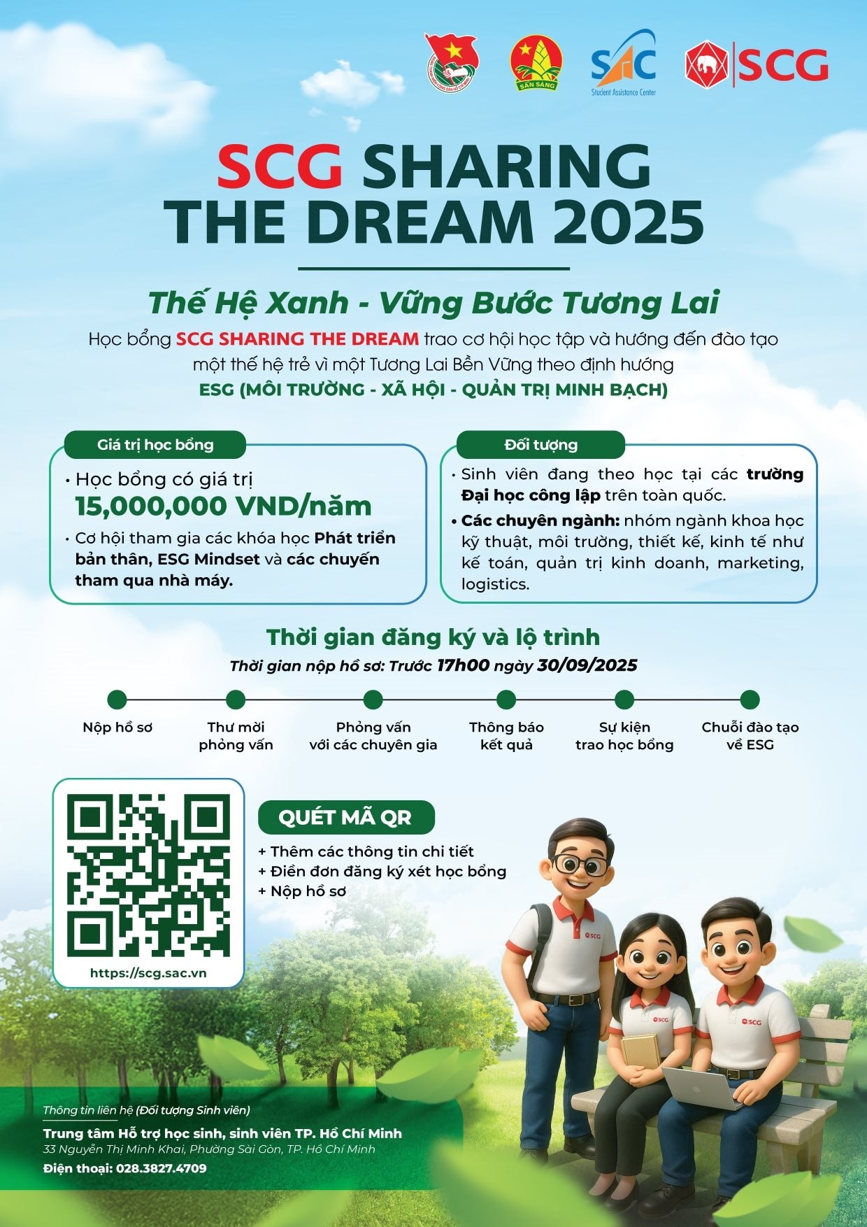 Học bổng SCG Sharing the Dream lần thứ 19: Đồng hành cùng ước mơ thế hệ trẻ Việt Nam